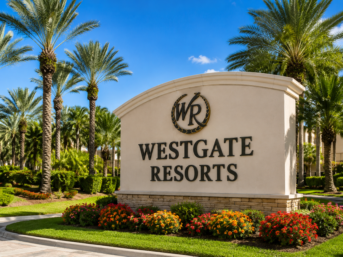 Westgate Resorts entrance sign with palm trees for a timeshare ownership guide