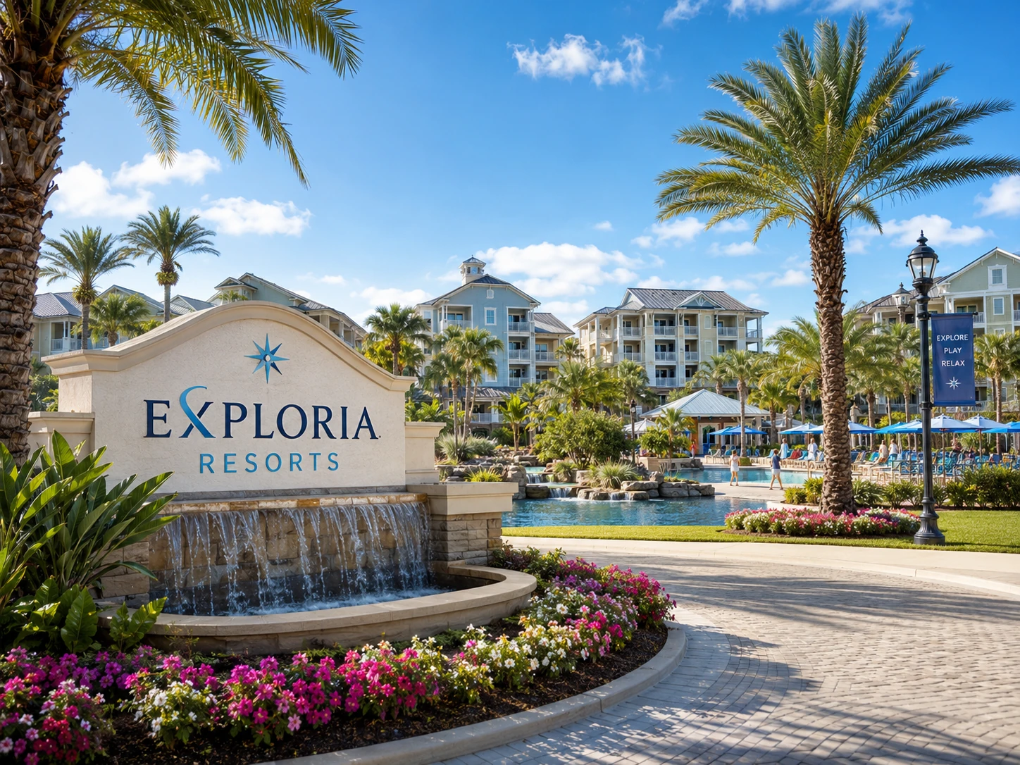 Exploria Resorts family vacation ownership review scene with a resort setting and family-oriented vacation atmosphere.